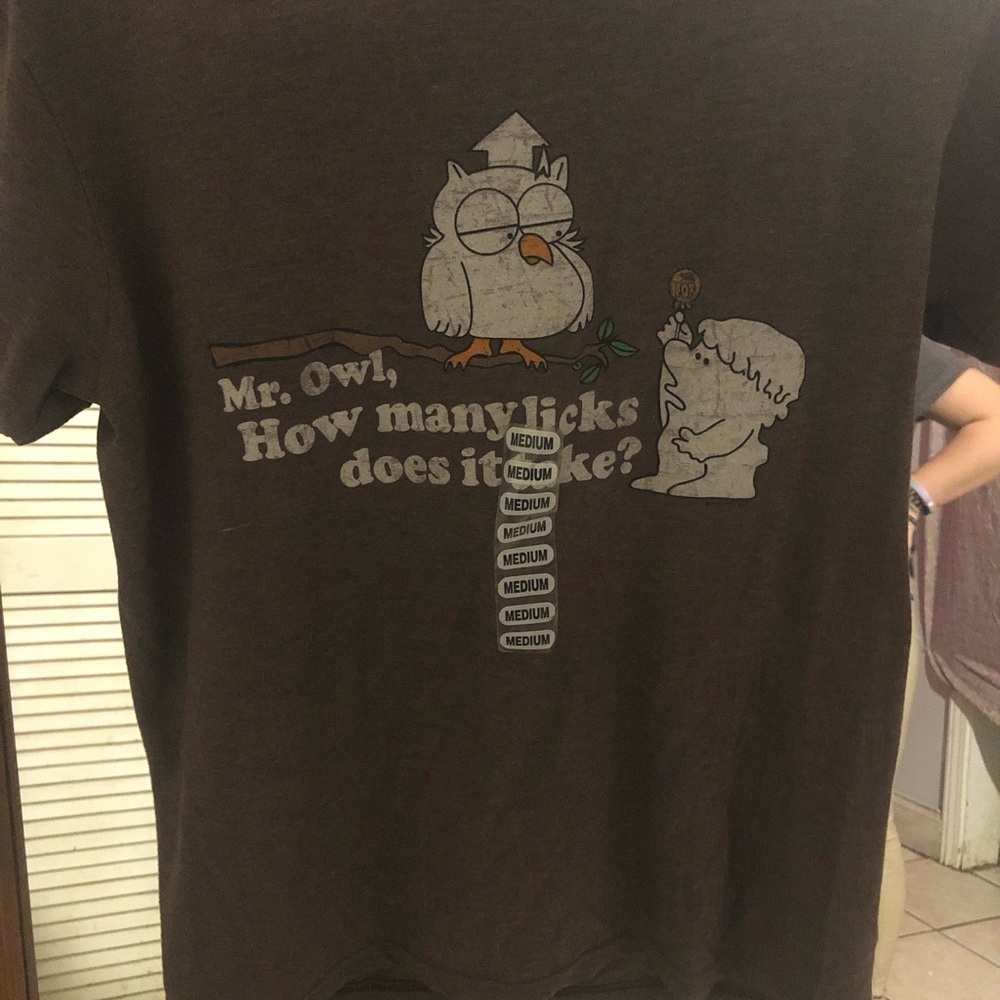 👀OLD SCHOOL❗️ Mr. Owl Lollipop shirt very soft relaxed fit